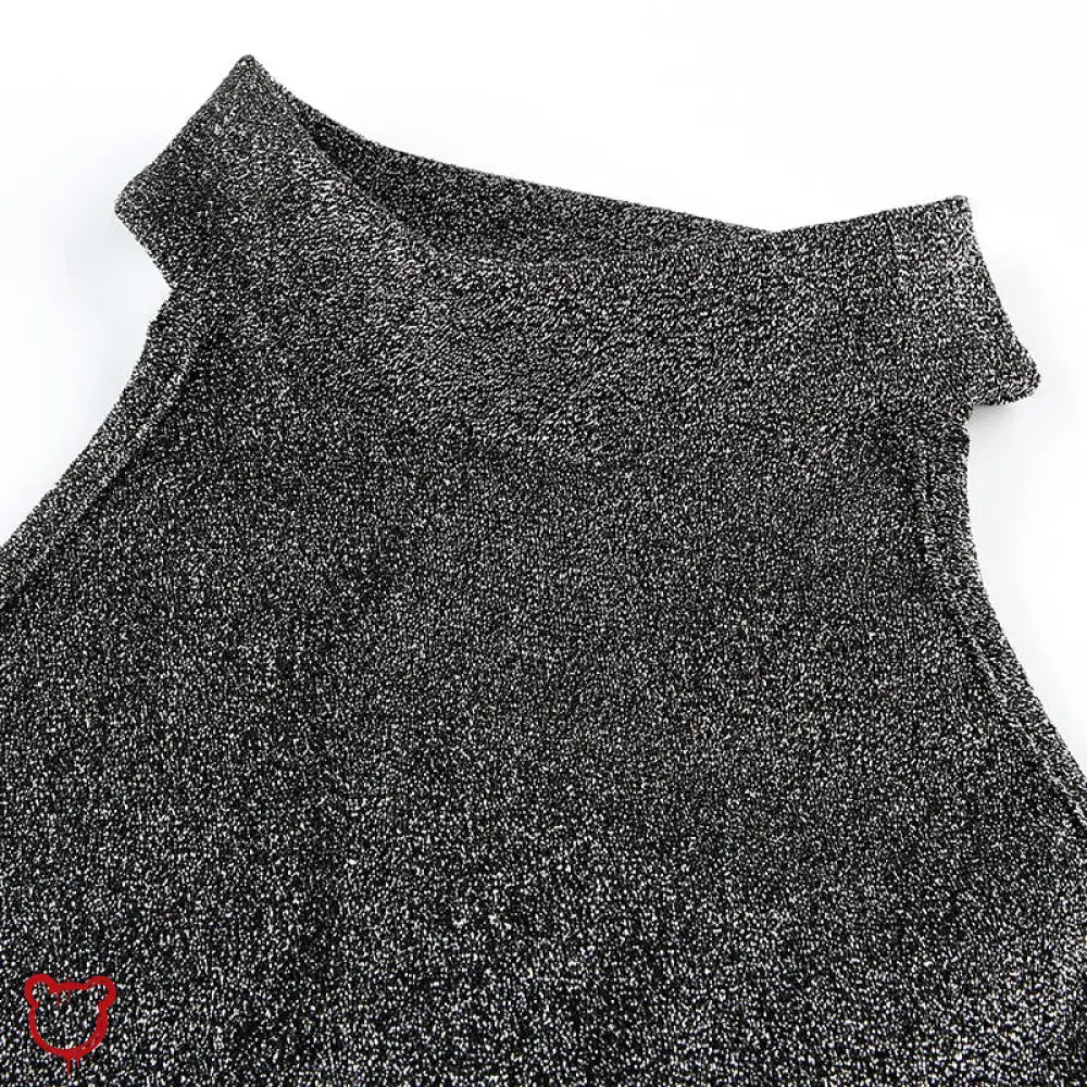 Agony Grey Grunge Crop Top Clothing