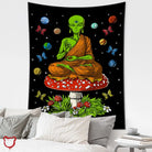 Alien Psychedelic Tapestry 95X70Cm / Gt1087-8 Homeware