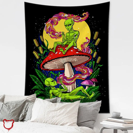 Alien Psychedelic Tapestry Homeware