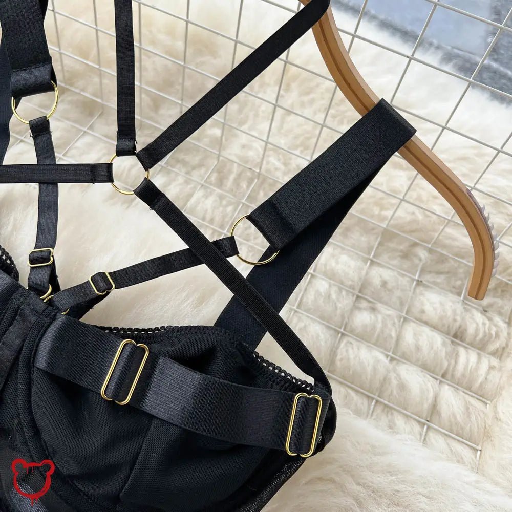 Alt Goth Black Bodysuit - The Cursed Closet