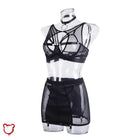 Alt Goth Lingerie Set Black / L Clothing