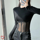 Alt Slim Black Top / S Clothing