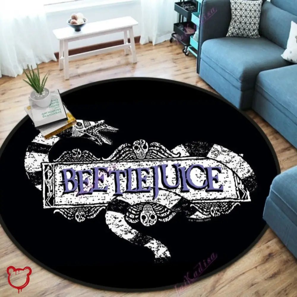 Anti - Slip Beetlejuice Horror Rug - The Cursed Closet