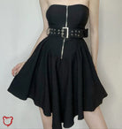 Apocalypse Strapless Belted Dress Clothing