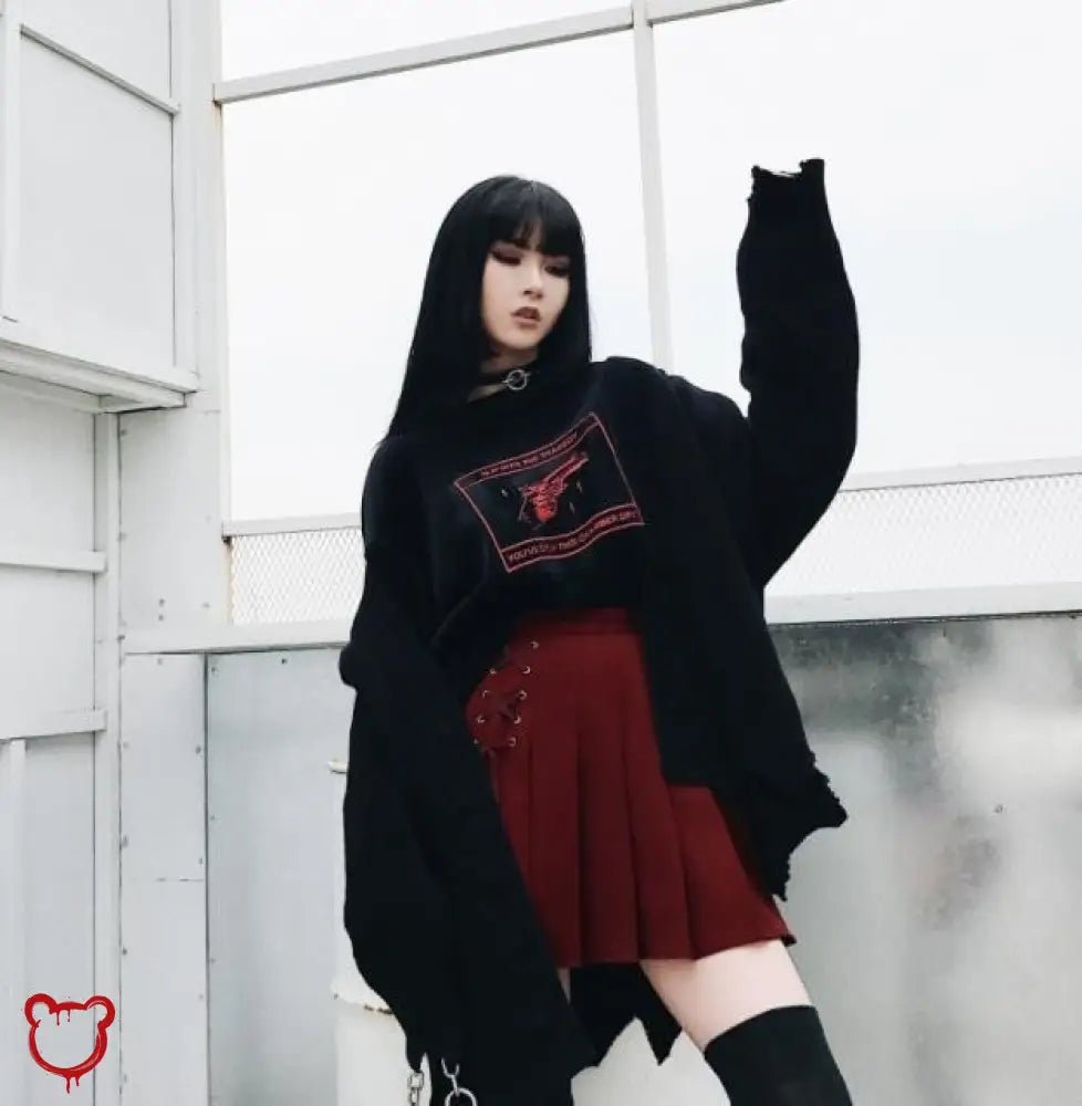 "Armageddon Punk Pleated Mini Skirt" - The Cursed Closet