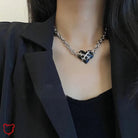 Back In Black Pendant Necklace. Accessories