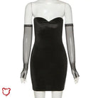 The Cursed Closet 'No Ordinary' Velvet Strapless Dress at $29.99 USD