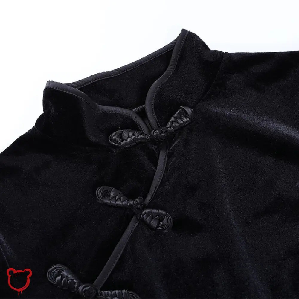 "Black Alternative Ankle Dress - Dead Inside" - The Cursed Closet