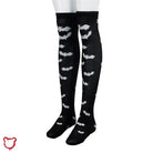 Black And White Bat Socks Accessories