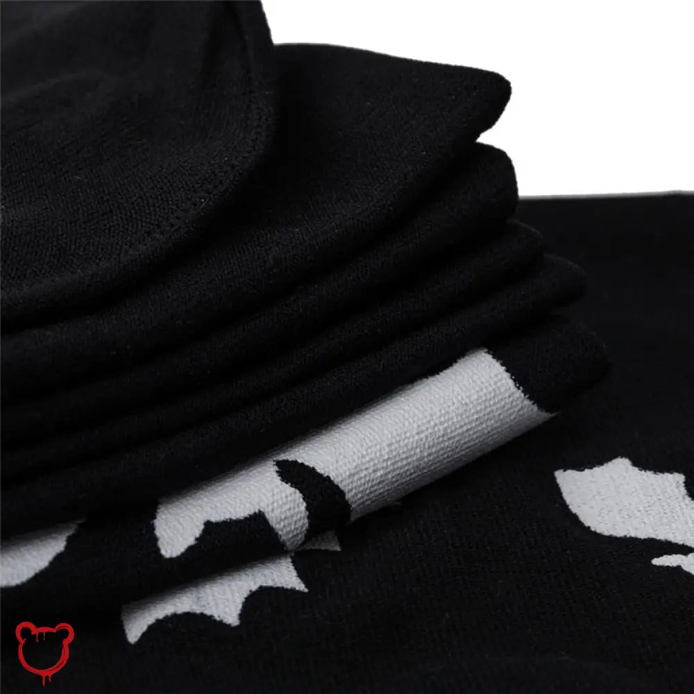 Black And White Bat Socks Accessories
