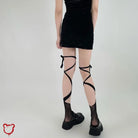 Black Anime Lace Fishnet Socks Accessories