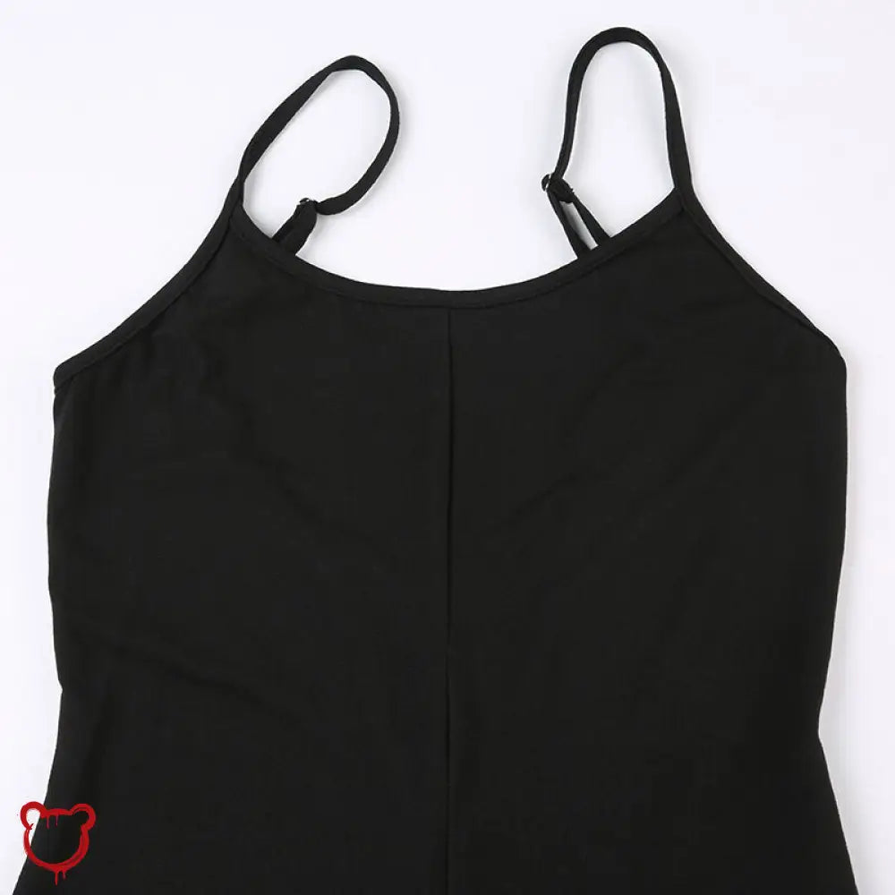 Black Backless Jumpsuit With Top Clothing