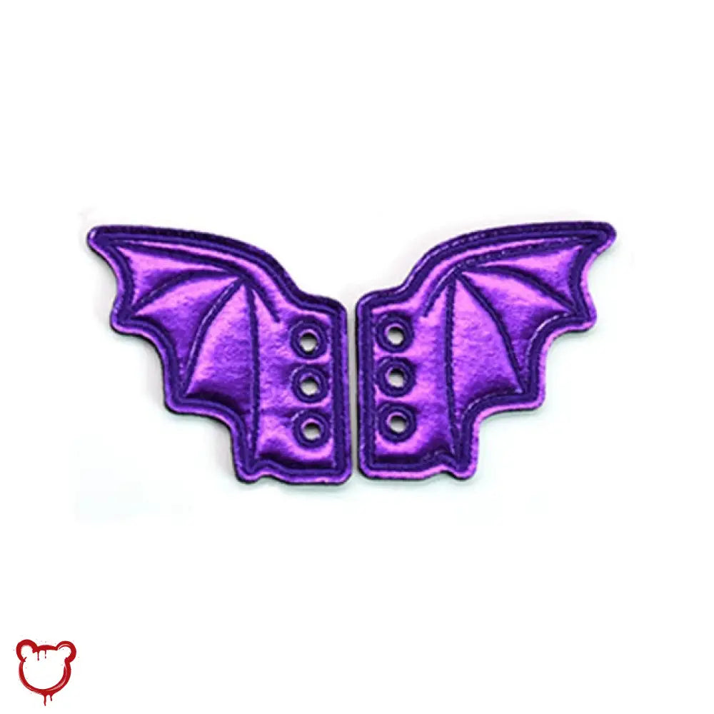 The Cursed Closet Black bat shoe lace accessory. 1 Pair at $13.99 USD