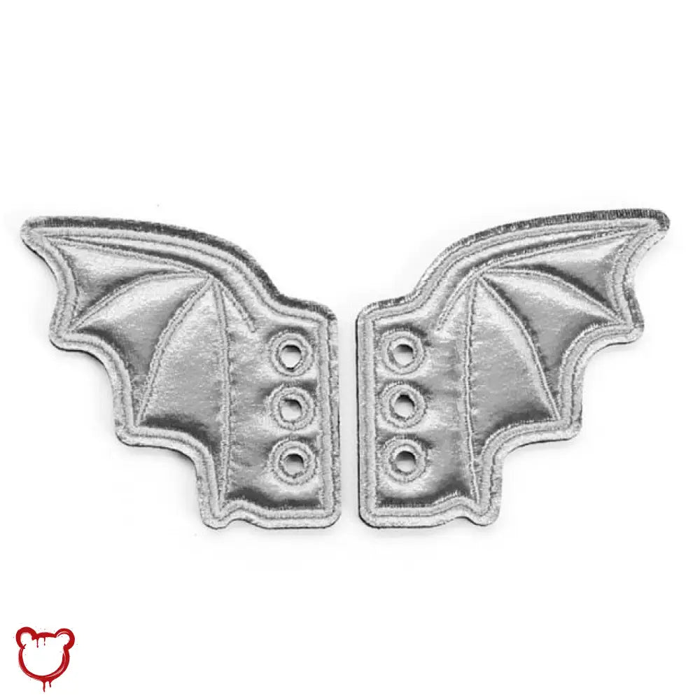 The Cursed Closet Black bat shoe lace accessory. 1 Pair at $13.99 USD