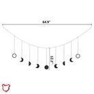 The Cursed Closet Black moon phase garland at $21.99 USD