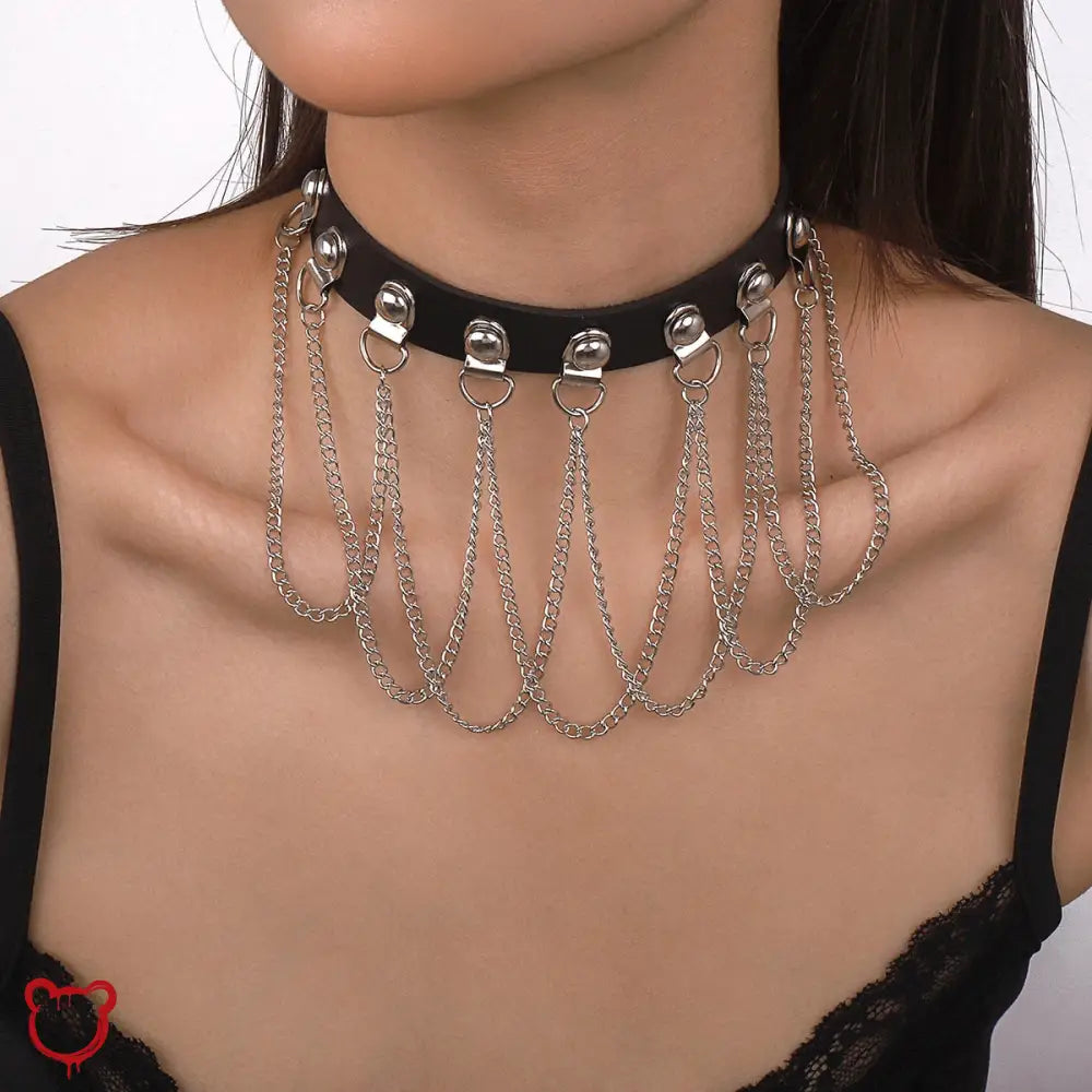 Black Chain Choker Accessories
