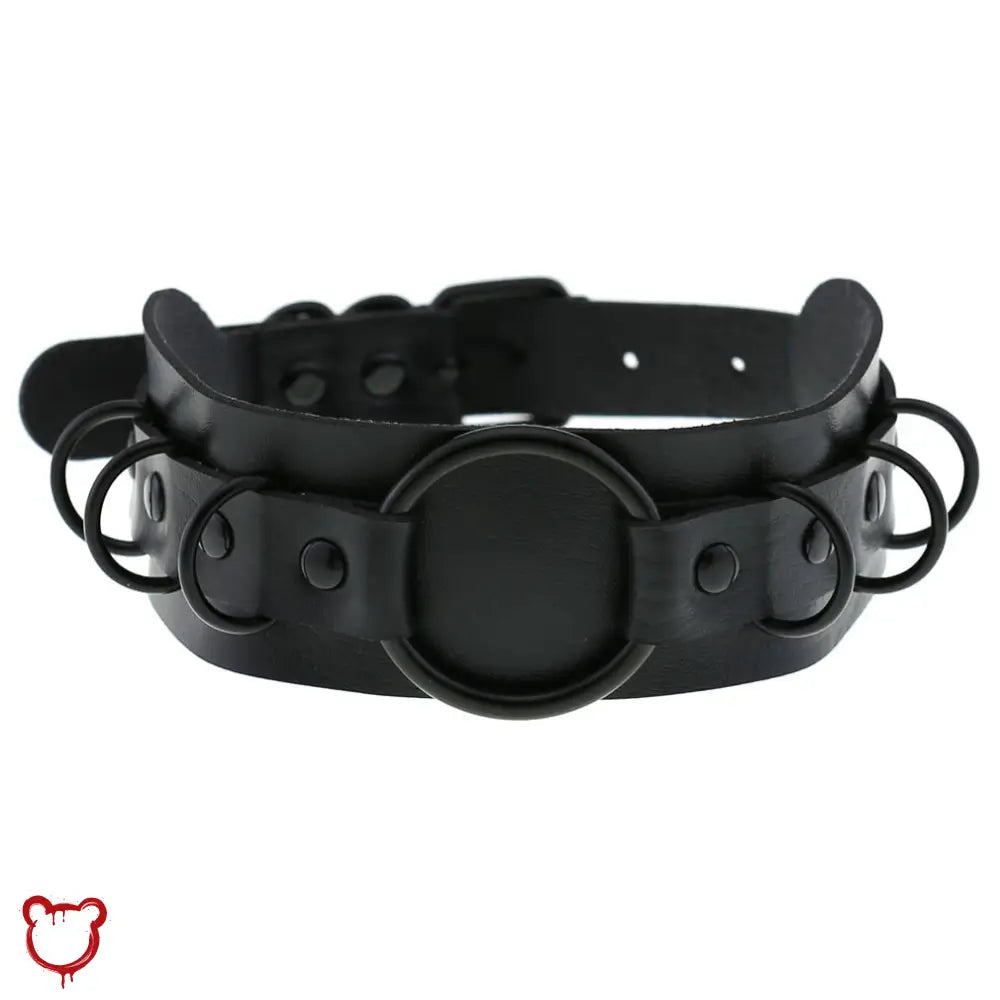 Black Choker To The Top Navy Accessories