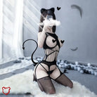 Black Cupless Bodysuit Clothing