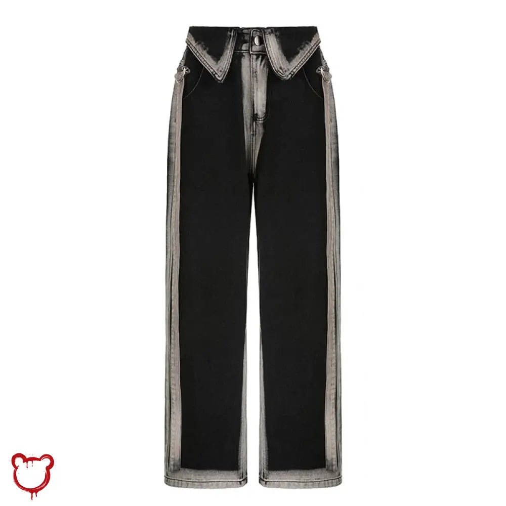 Black Denim Baggy Pants - The Cursed Closet