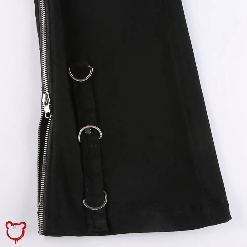 Black Denim Low Waist Pants Clothing