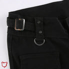 Black Denim Low Waist Pants Clothing