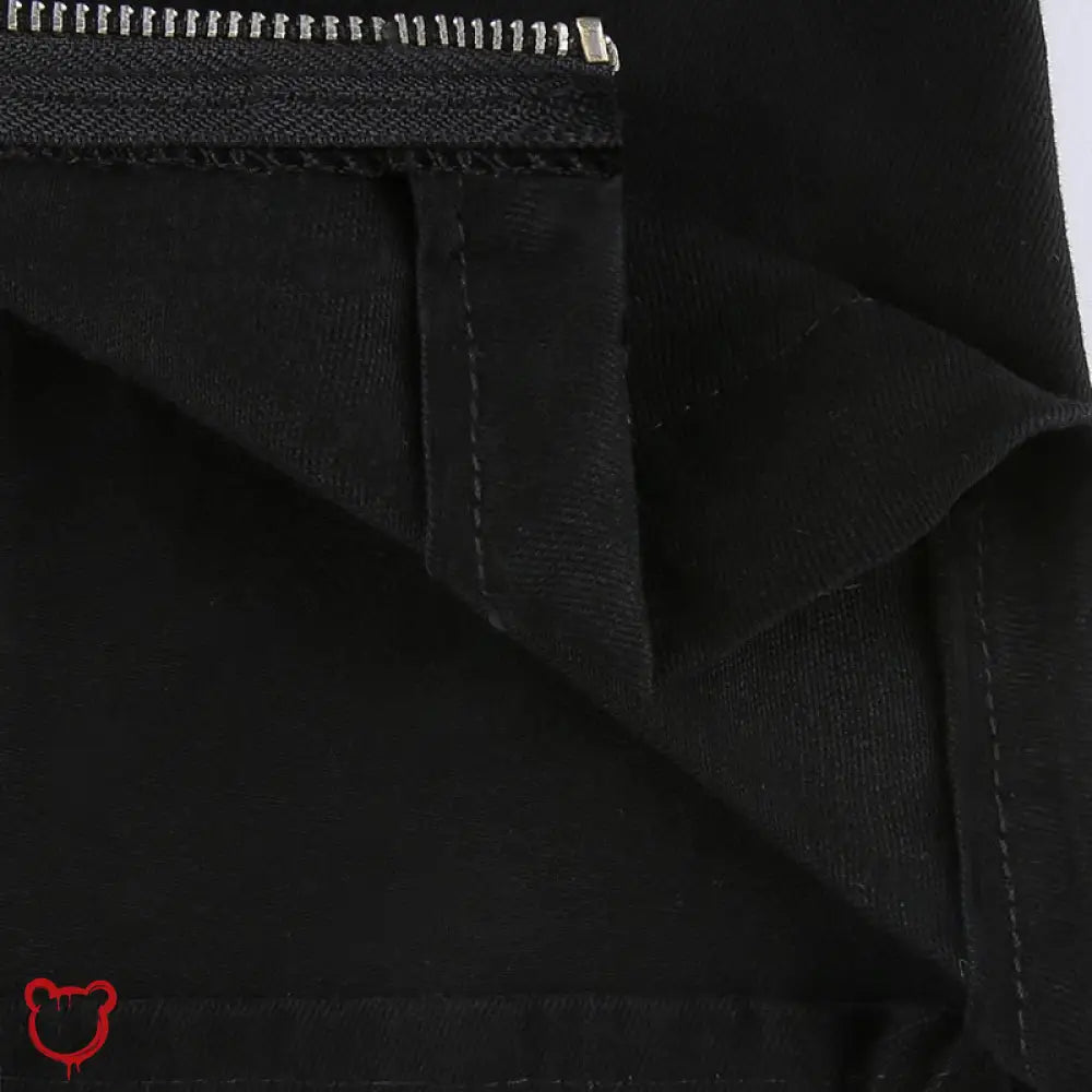 Black Denim Low Waist Pants - The Cursed Closet