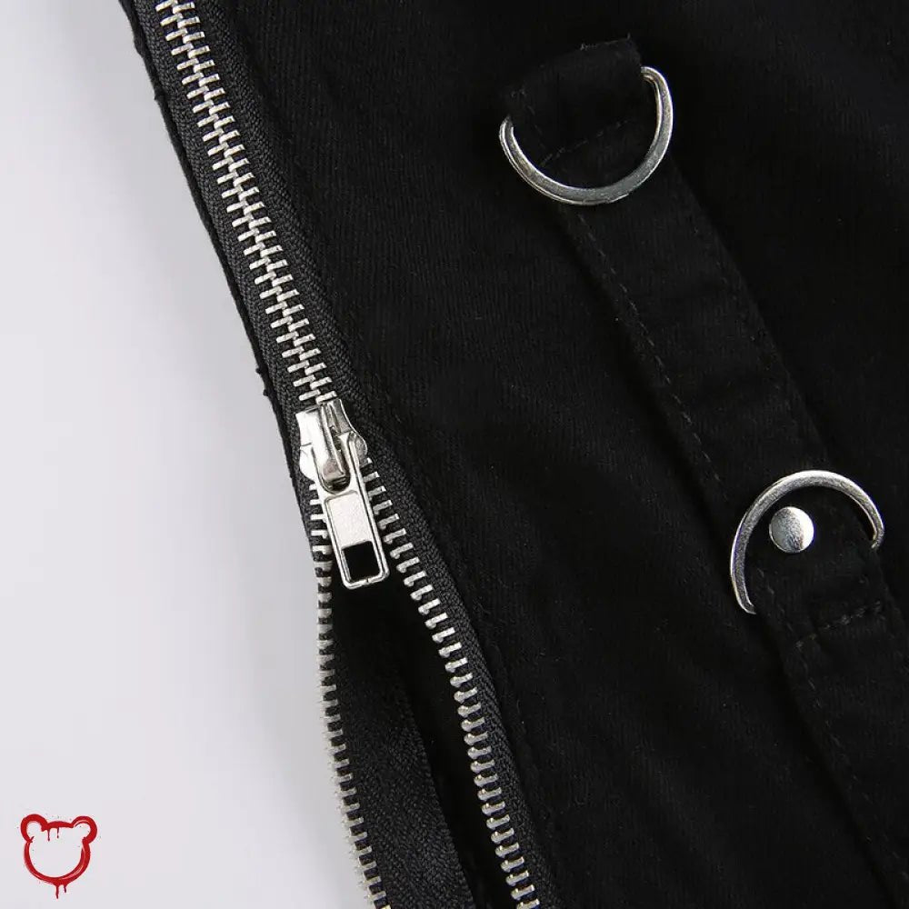 Black Denim Low Waist Pants - The Cursed Closet