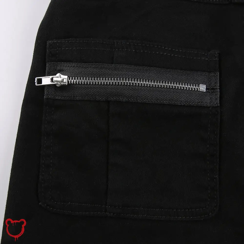 Black Denim Low Waist Pants Clothing
