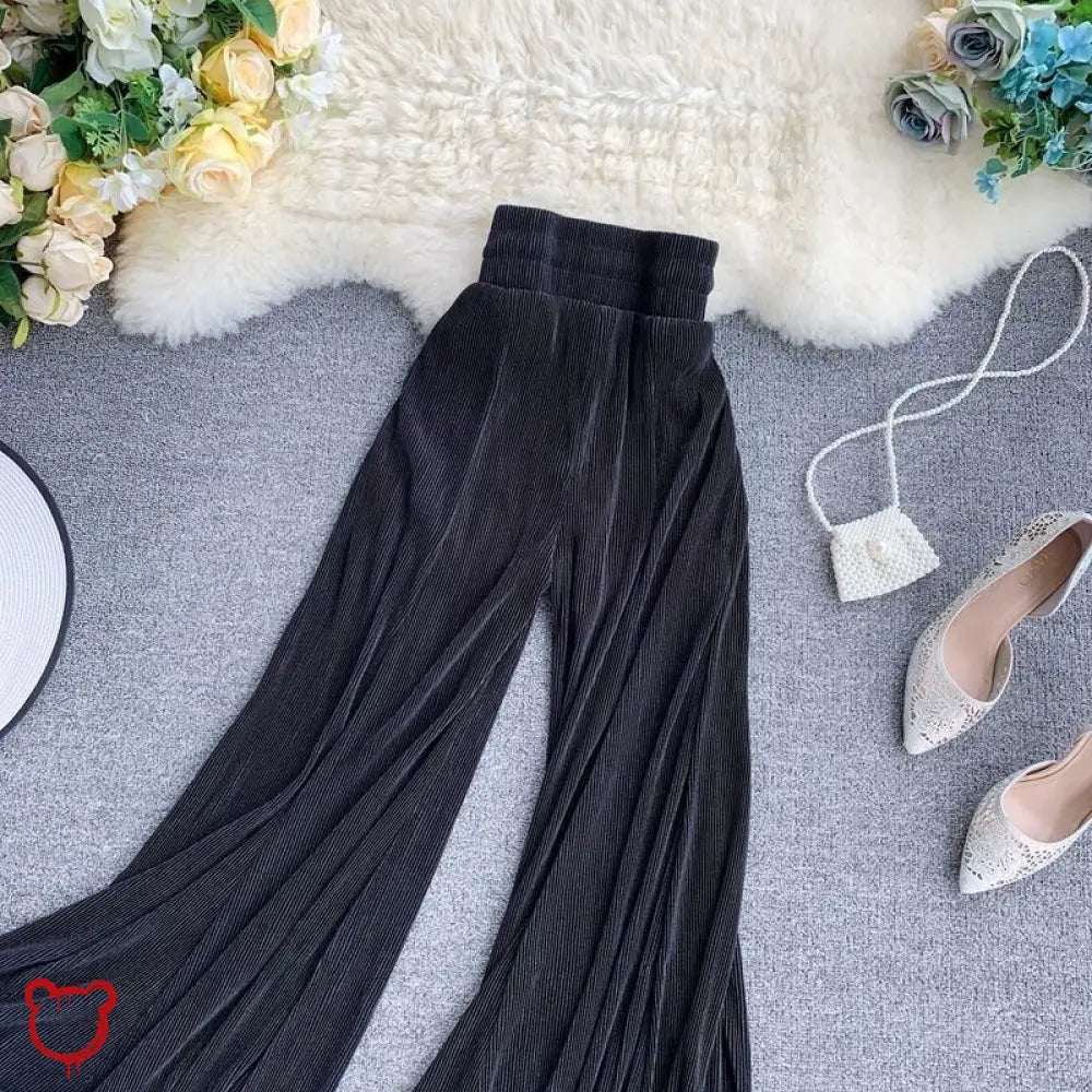 Black Flowy Grunge Goth Pants - The Cursed Closet