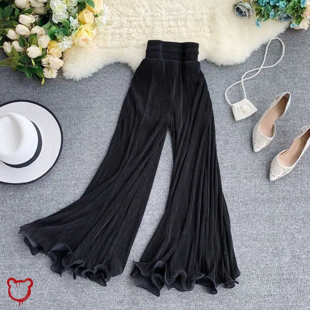 Black Flowy Grunge Goth Pants - The Cursed Closet