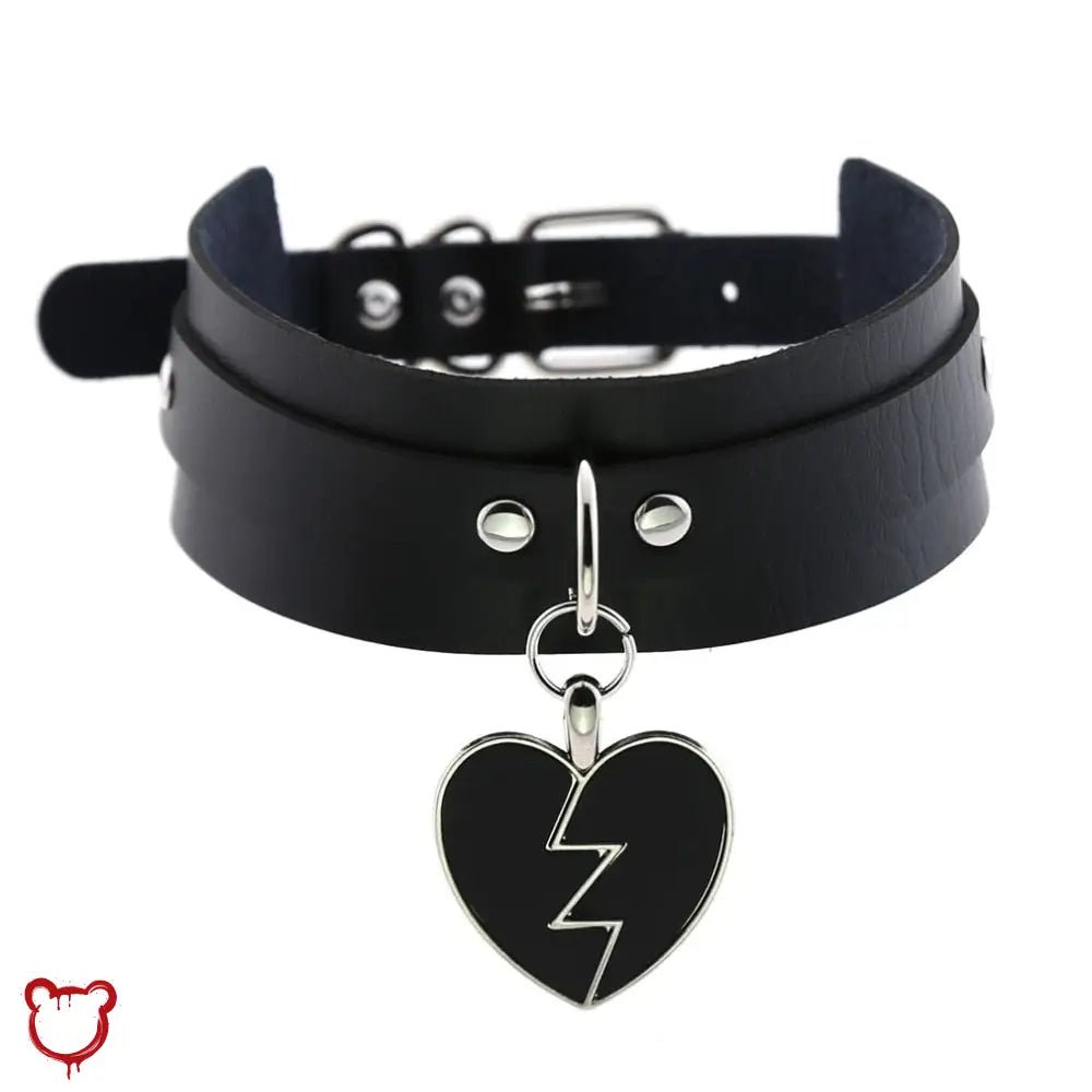 Black Goth Alt Choker - The Cursed Closet