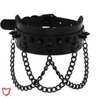 Black Goth Chain Choker Jewellery