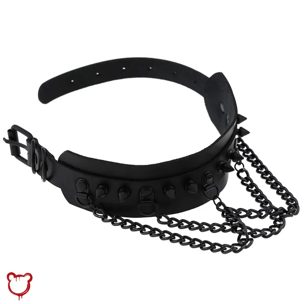 Black Goth Chain Choker Jewellery