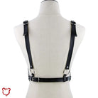 Black Goth Leather Body Harness Accessories