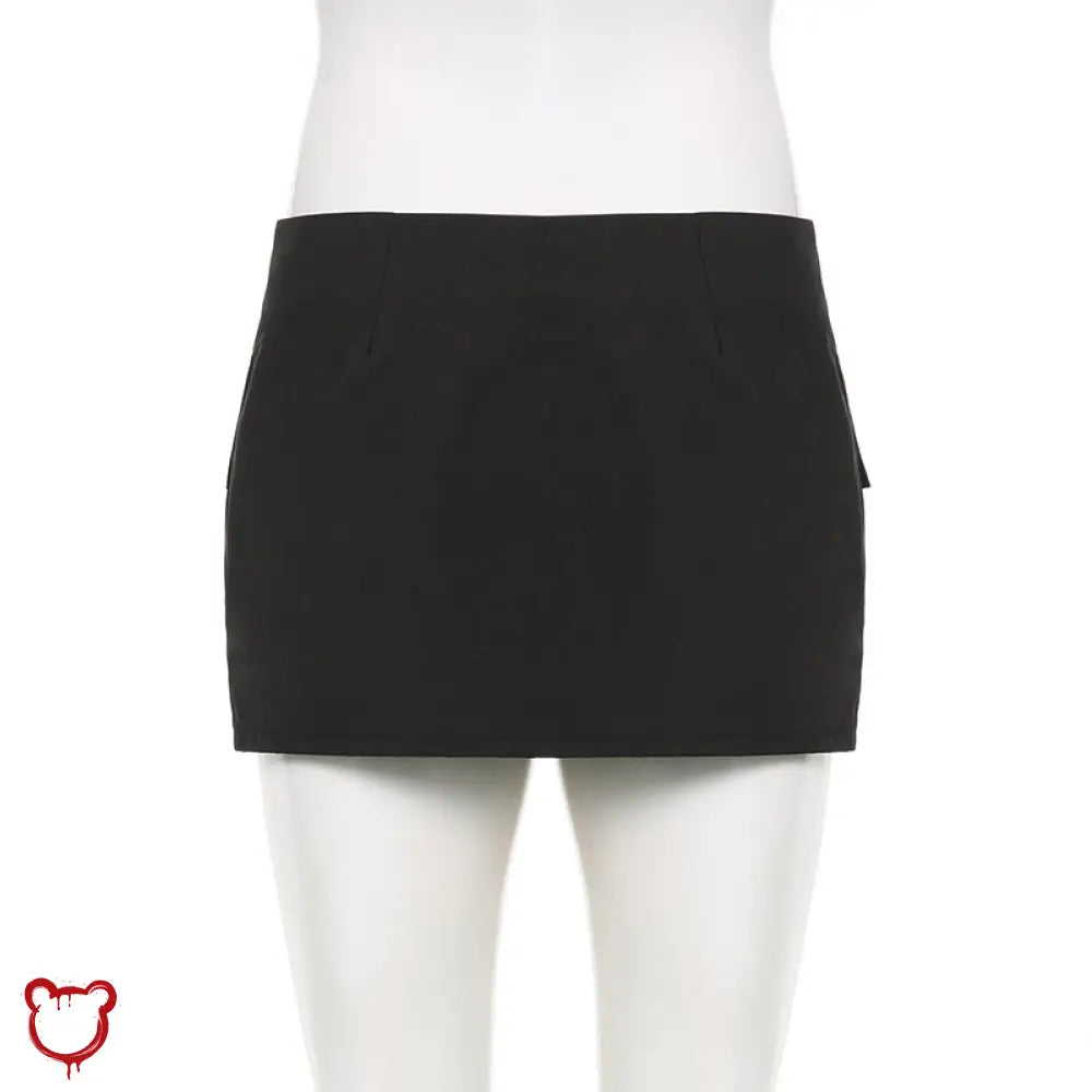 Black Goth Miniskirt Revamped / M Clothing