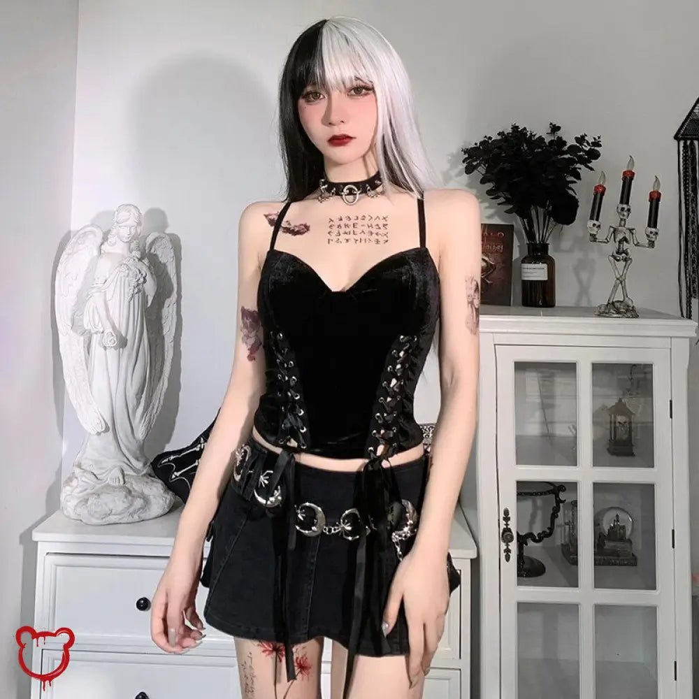 Black Goth Top - The Cursed Closet