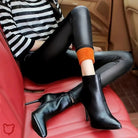 Black Goth Winter Leggings Clothing