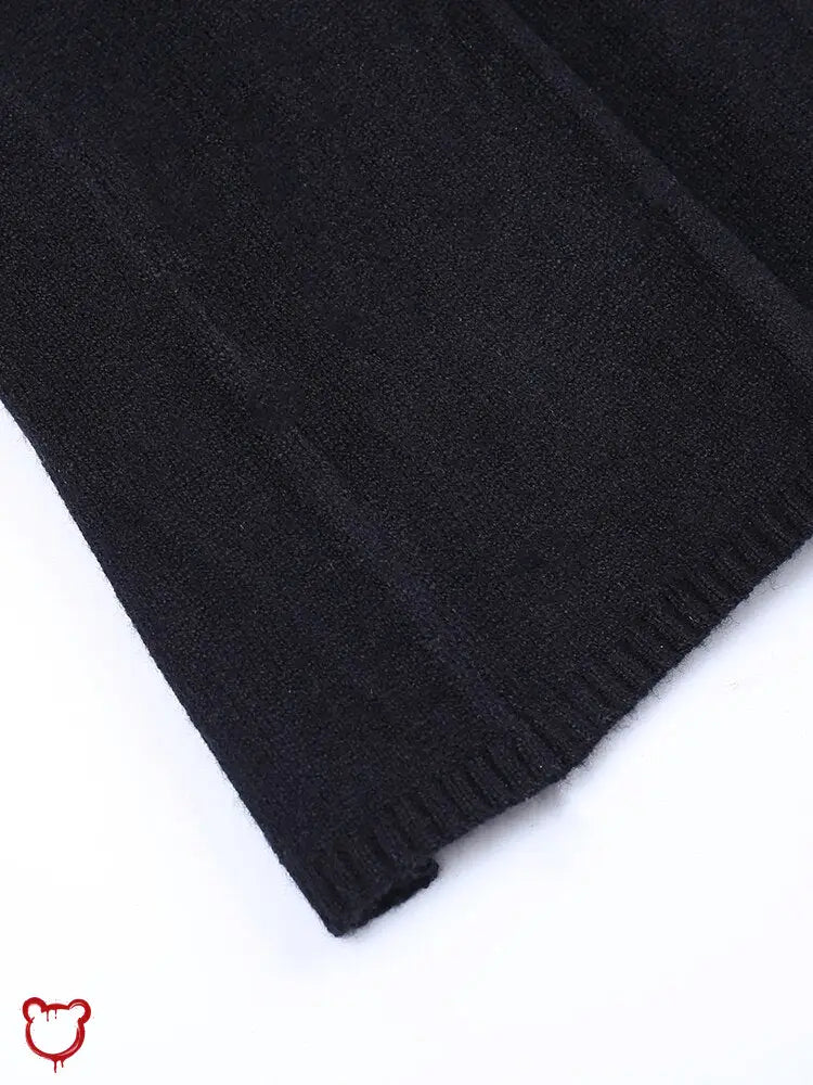 Black Gothic A - Line Mini Skirt - The Cursed Closet