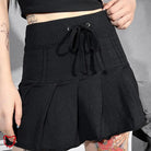 Black Gothic A-Line Mini Skirt Clothing