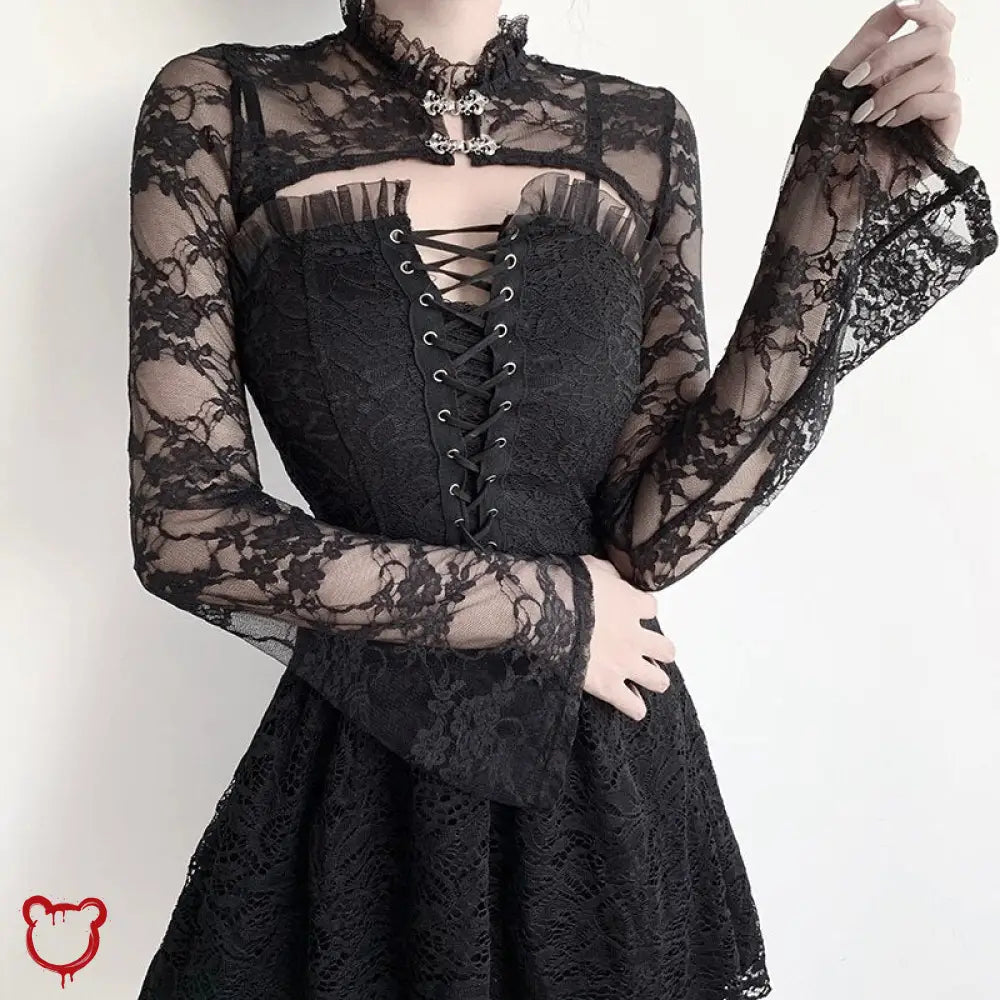 Black Gothic Lace Boleromax / S Clothing