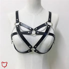 Black Gothic Leather Harness Accessories