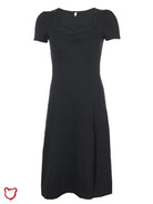 Black Gothic Midi Dress. Clothing