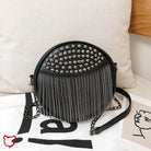 Black Gothic Tassel Stud Handbag Accessories