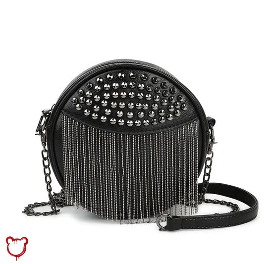 Black Gothic Tassel Stud Handbag Accessories