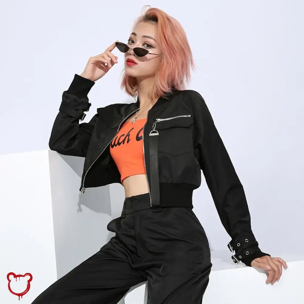 Black Grunge Buckle Jacket - The Cursed Closet