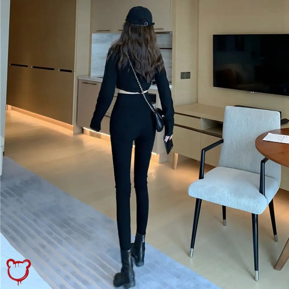 Black Grunge Denim Jeans - The Cursed Closet