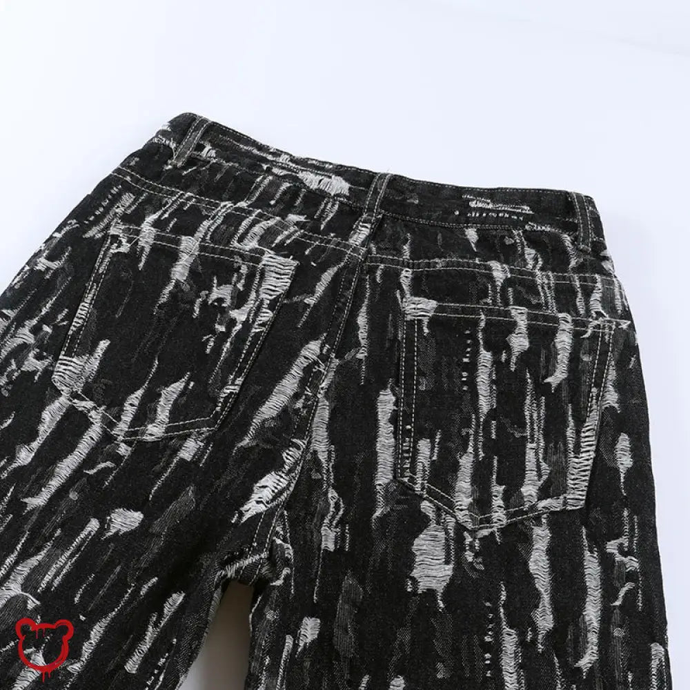 Black Grunge High Waist Pants - The Cursed Closet