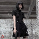 Black Grunge Long Dress / Xxl Clothing