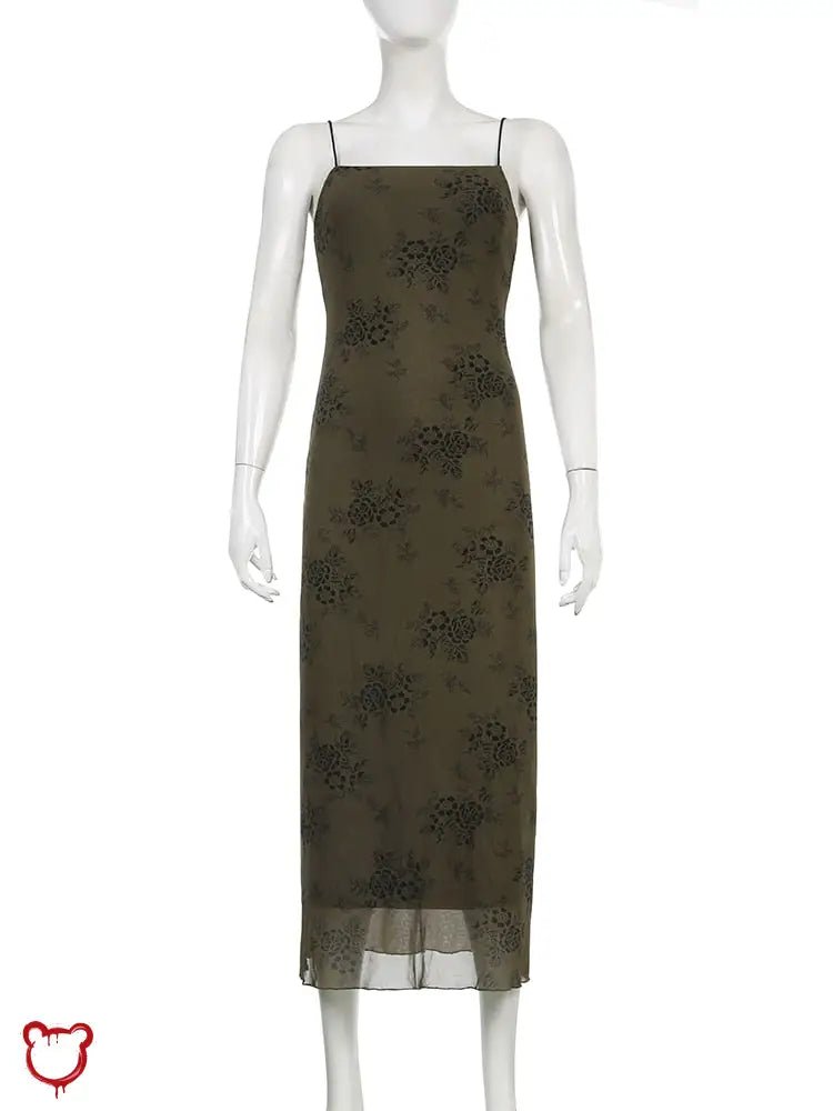 Black Grunge Mesh Dress - The Cursed Closet