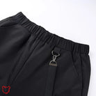 Black Grunge Strap Pants Clothing